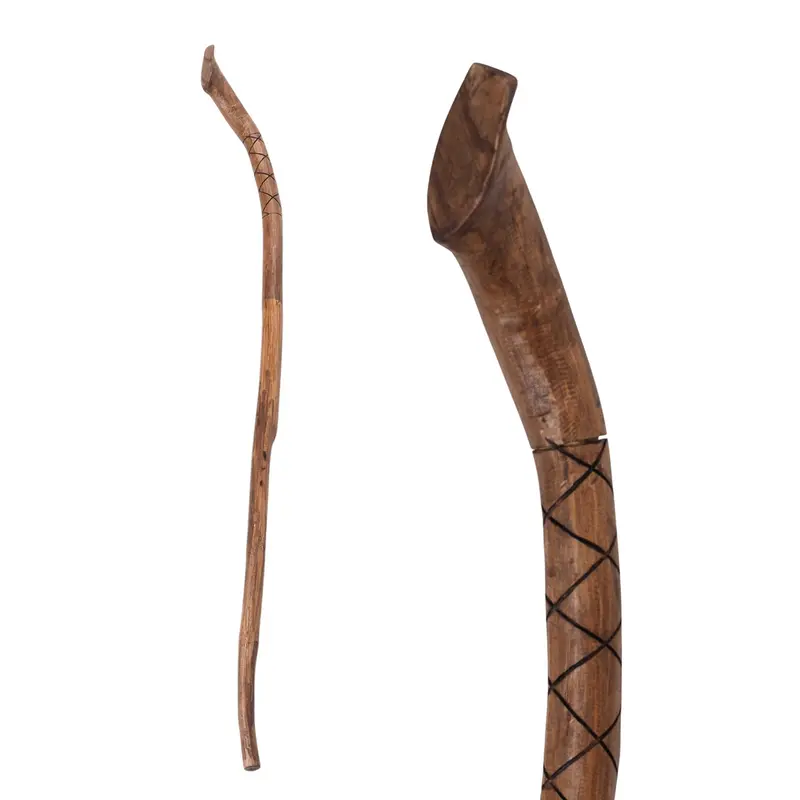GEH STOCK "WALK" | Teakholz, 120 cm | Wanderstock mit Schnitzereien