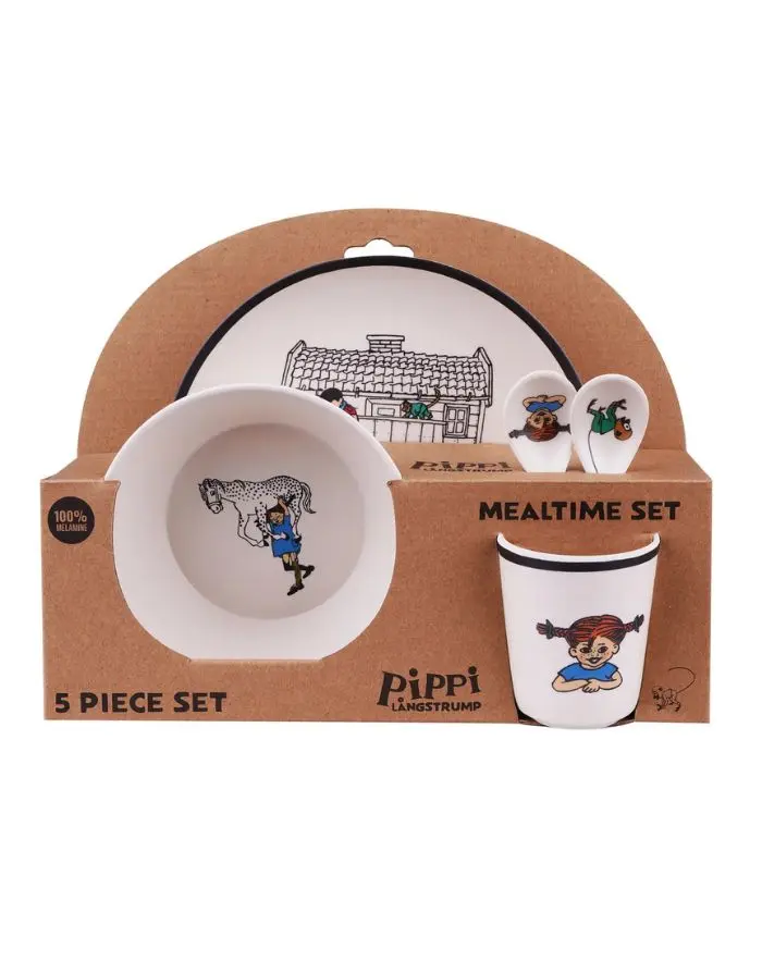 Geschirr 5er-Set Melamin I Pippi Langstrumpf