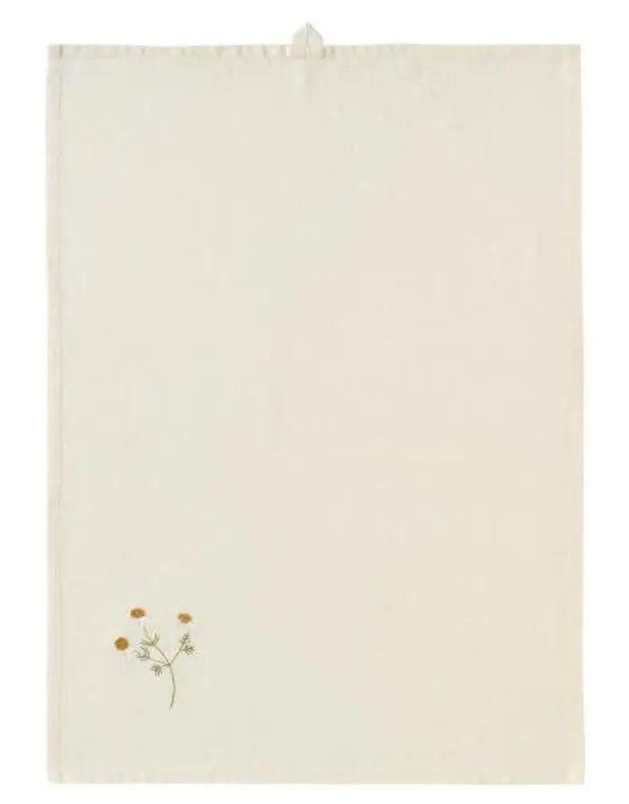 Geschirrtuch Flora I Butter Cream