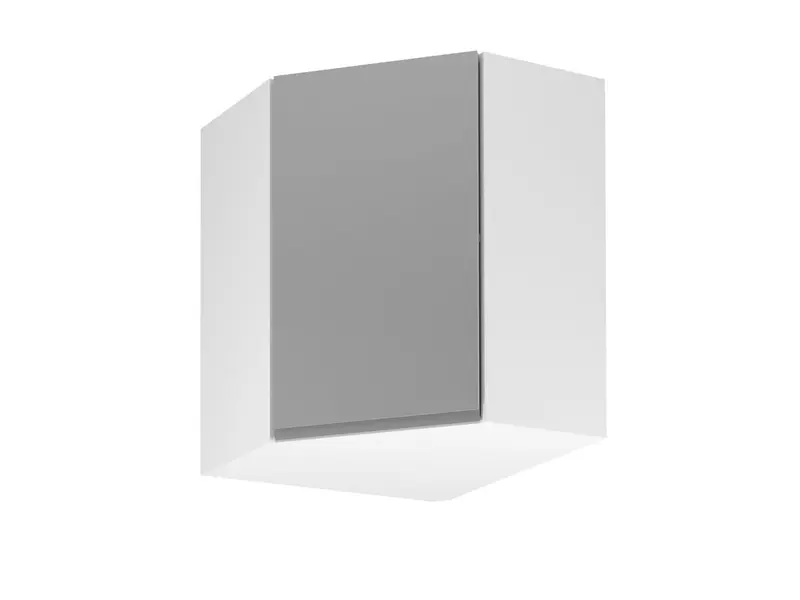 Glanzia Eckhängeschrank 60 cm G60N – Grau Hochglanz