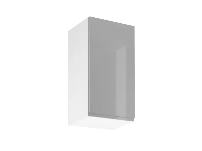 Glanzia Hängeschrank 40 cm G40 P/L – Grau Hochglanz