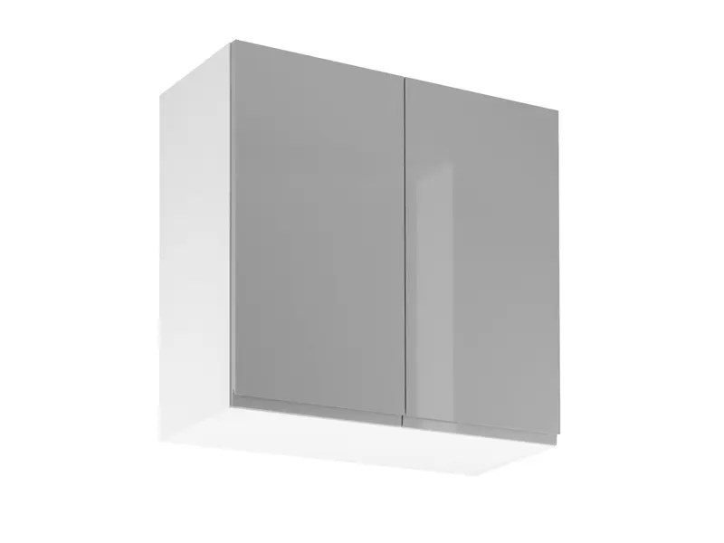 Glanzia Hängeschrank 80 cm G80 – Grau Hochglanz