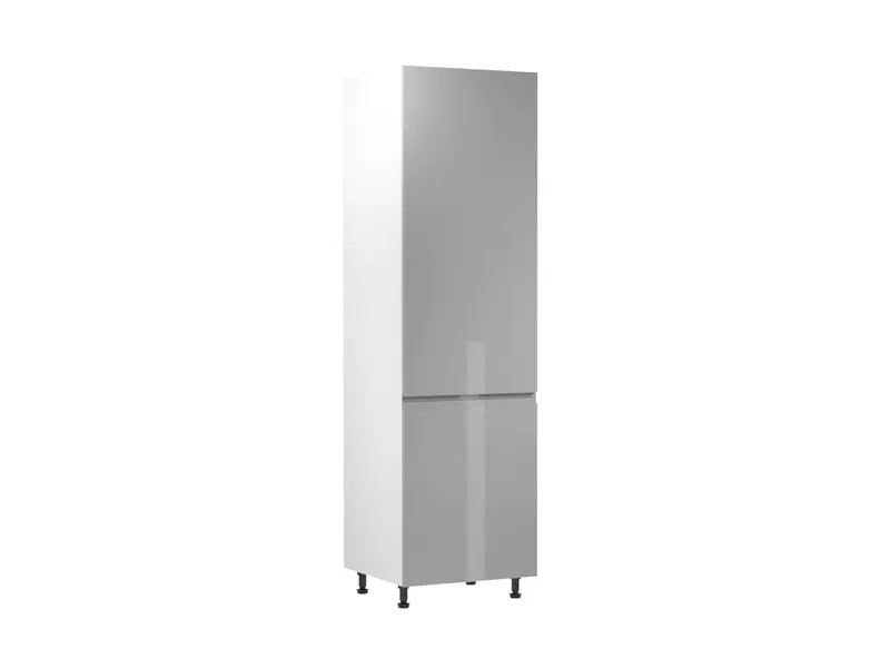 Glanzia Hochschrank 60 cm D60R P/L – Grau Hochglanz