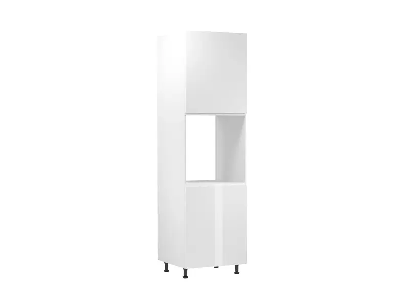 Glanzia Ofenumbauschrank 60 cm D60P P/L – Weiß Hochglanz