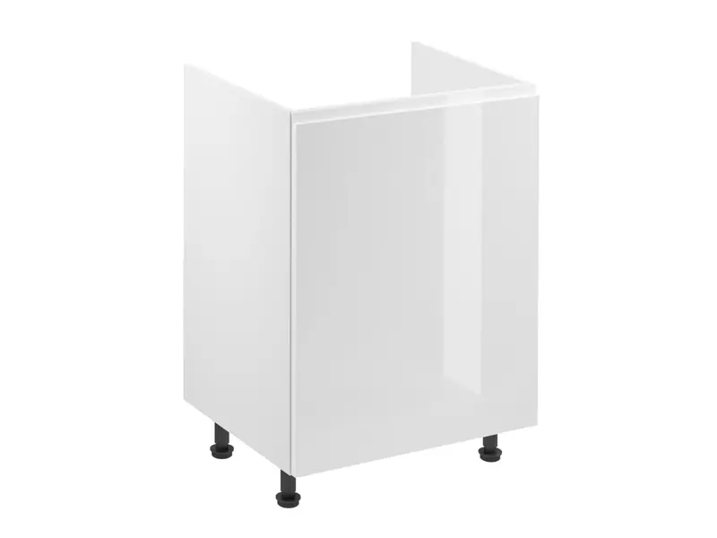 Glanzia Spülenschrank 60 cm D60Z P/L – Weiß Hochglanz