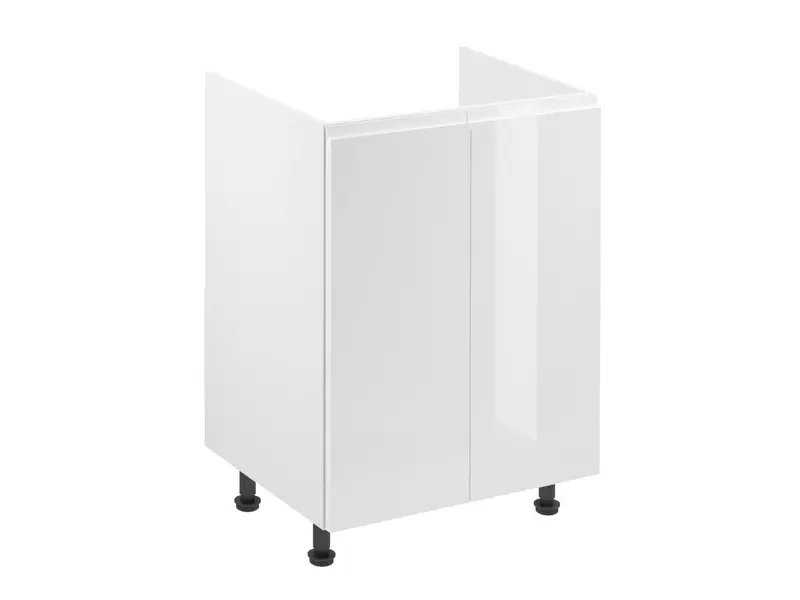 Glanzia Spülenschrank 60 cm D60Z – Weiß Hochglanz