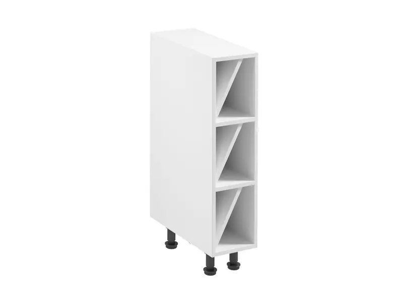 Glanzia Unterschrank 20 cm D20W – Weiß Hochglanz