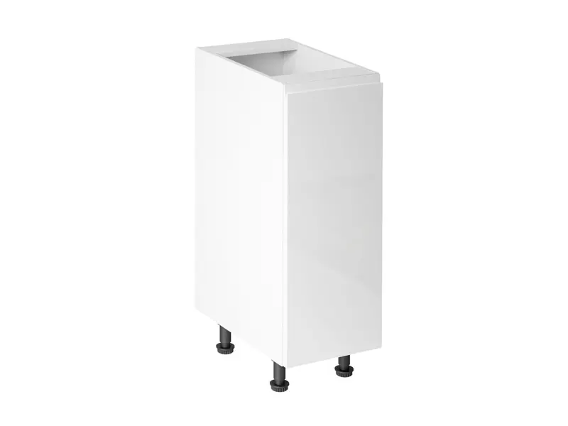 Glanzia Unterschrank 30 cm D30 P/L – Weiß Hochglanz