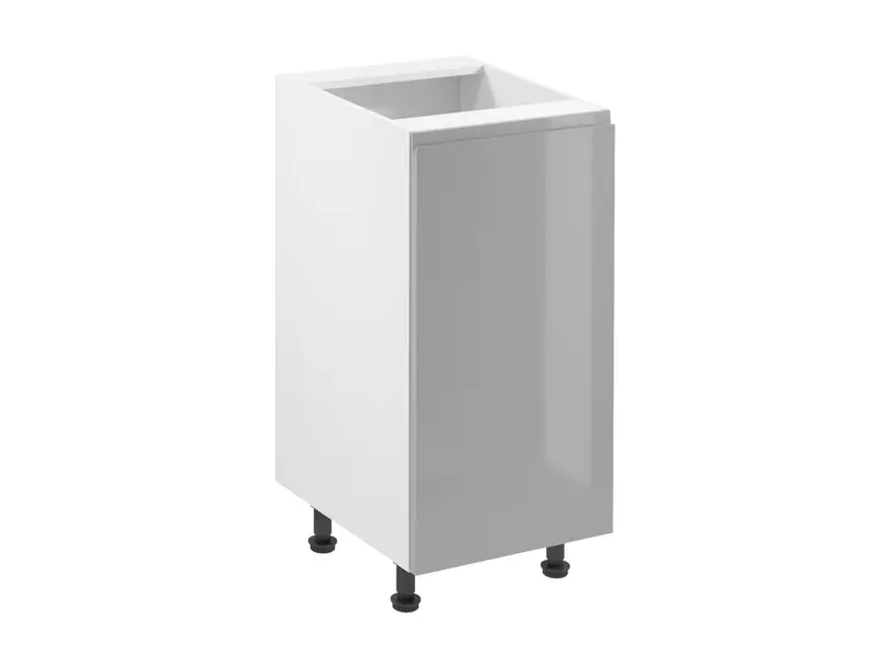 Glanzia Unterschrank 40 cm D40 P/L – Grau Hochglanz