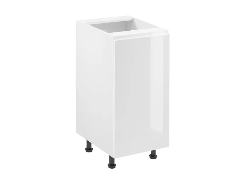 Glanzia Unterschrank 40 cm D40 P/L – Weiß Hochglanz