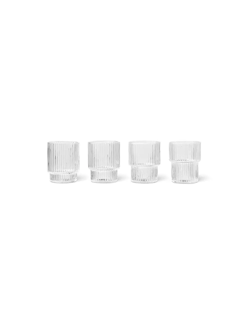 Glas Ripple Small I 4er Set