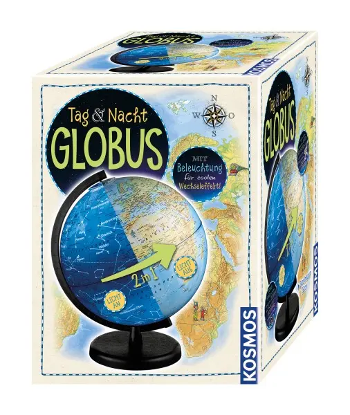 Globus Tag und Nacht
