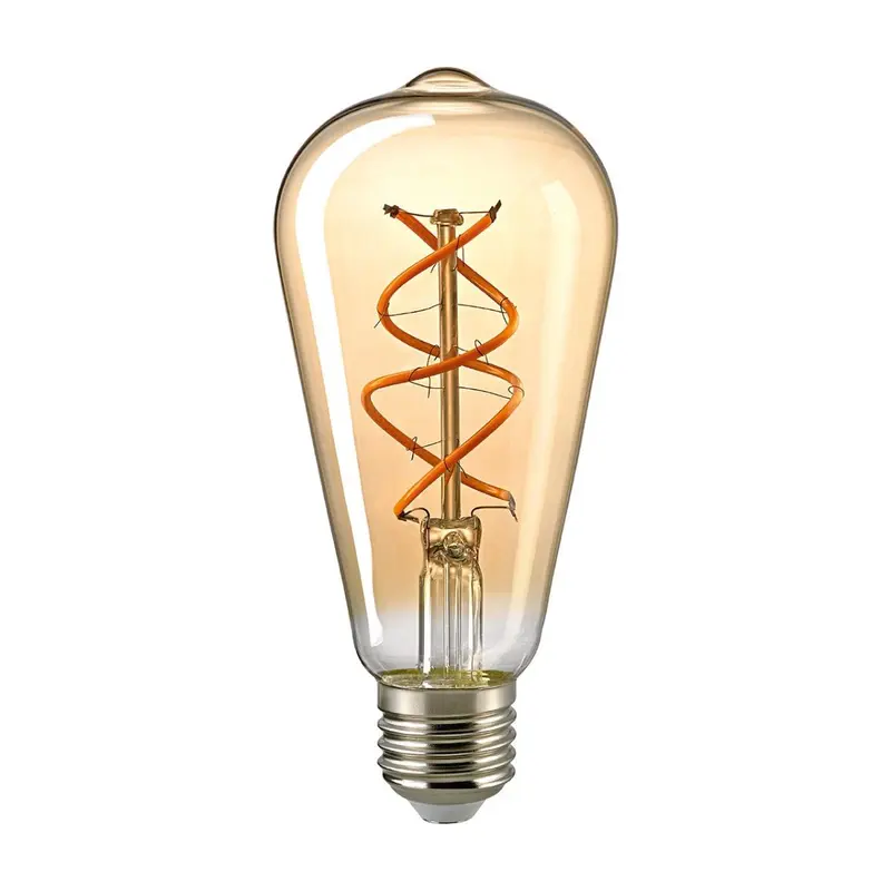 Glühbirne – Gold Optik, extra warmweiß, LED dimmbar - Rustika | Sigor