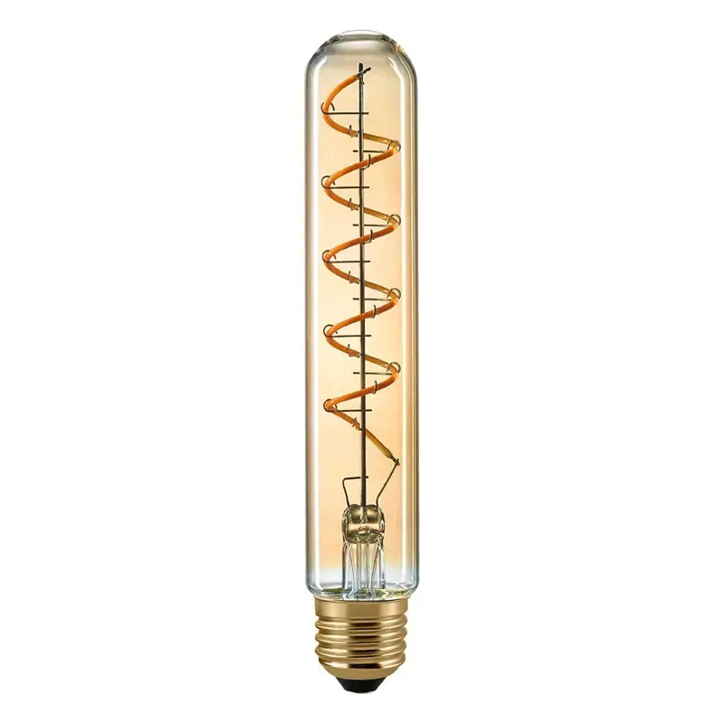 Glühbirne – Gold Optik, lange Röhrenform, LED dimmbar - Röhre | Sigor