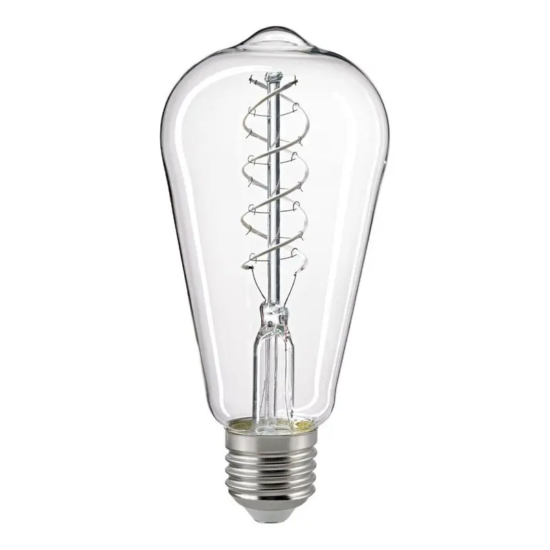 Glühbirne – klares Glas, weiße Filamente, LED dimmbar - Snow | Sigor