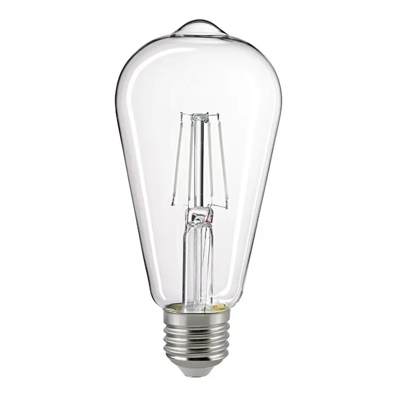 Glühbirne – klares Glas, weiße Filamente, LED dimmbar - Snow | Sigor