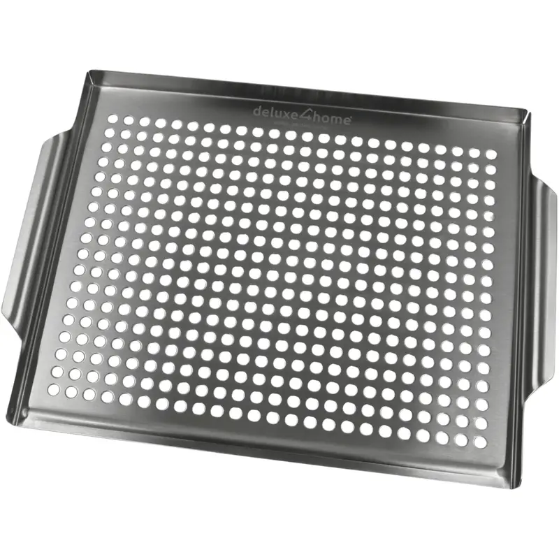 Grillschale Edelstahl 40x30 cm