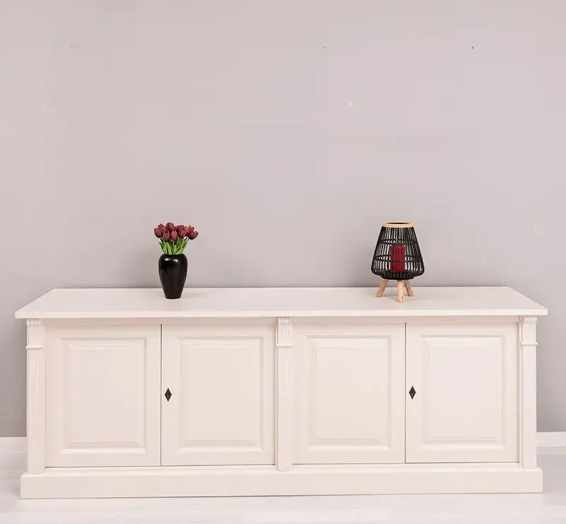 Großes Sideboard aus Massivholz mit 4 Türen