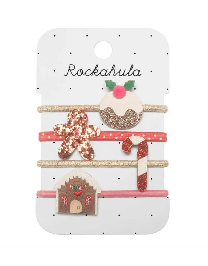 Haargummi 4er Set I Gingerbread Christmas