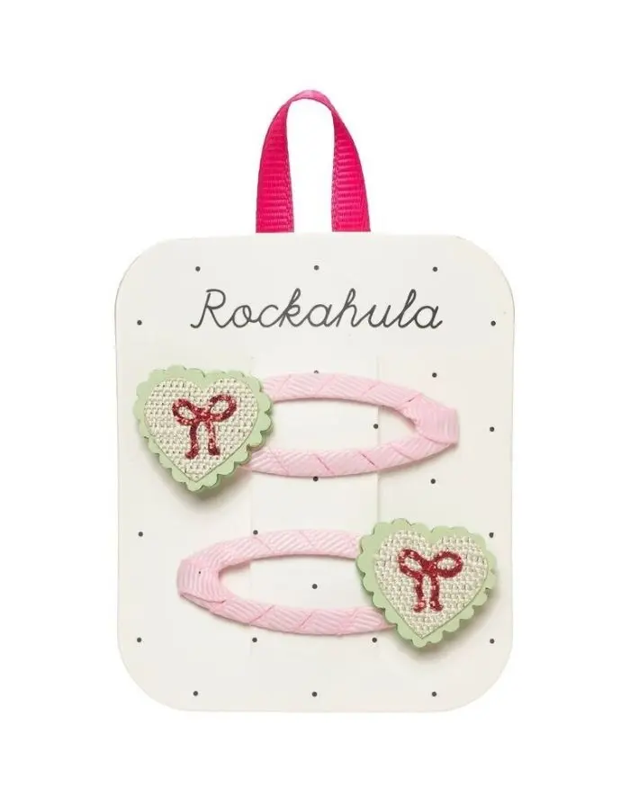 Haarspangen 2-er Set I Sweet Heart Bow