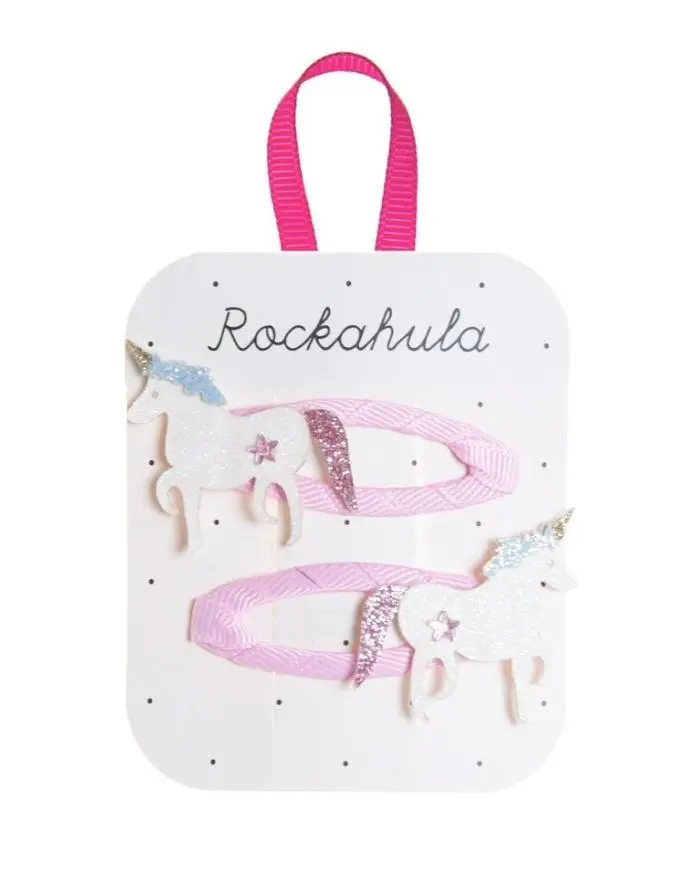 Haarspangen 2-er Set I Unicorn Glitter