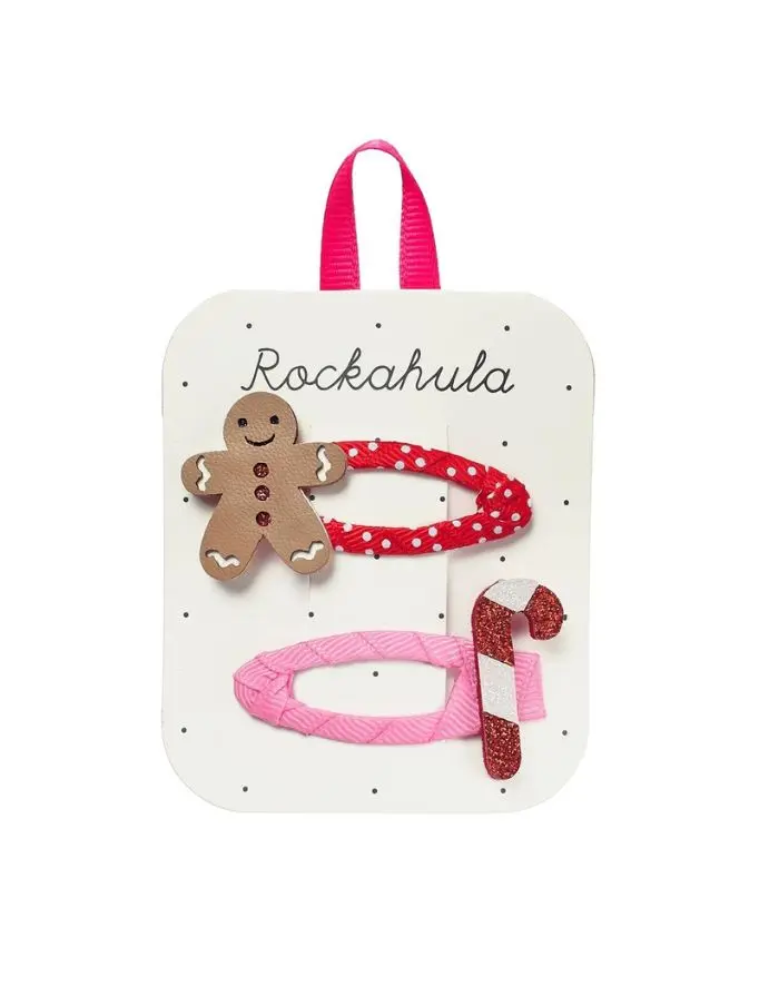 Haarspangen 2er- Set I Jolly Gingerbread Man