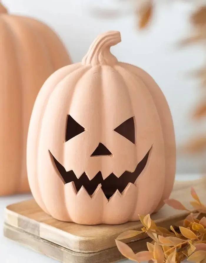 Halloween Kürbis 19cm I Terrakotta