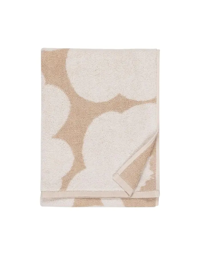 Handtuch Unikko 50x70cm I Beige/Weiß