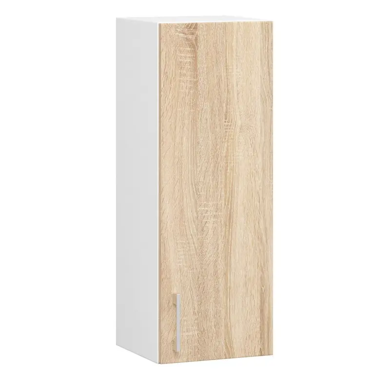 Hängeschrank – LIMA – W30 D1, Weiß / Sonoma Eiche Matt, 1 Tür