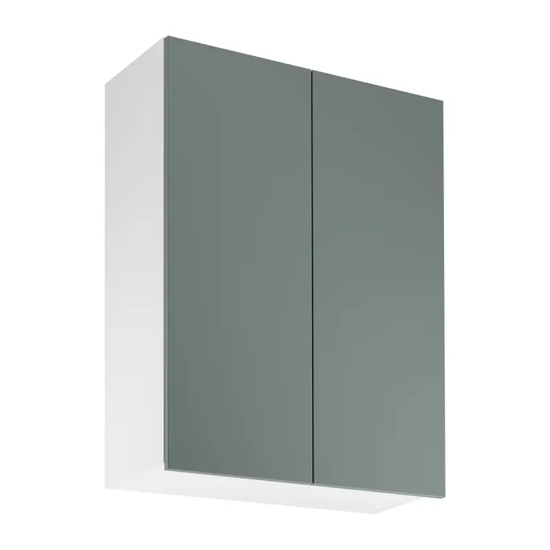 Hängeschrank – Livaro – G80 Grün Matt / Weiß