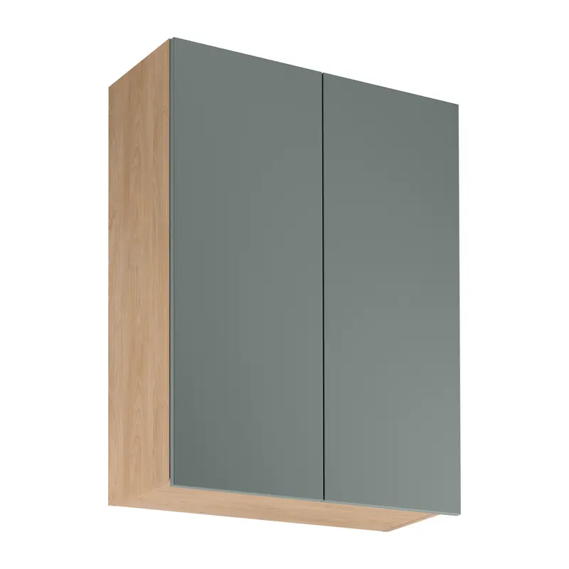 Hängeschrank – Livaro – G80 Grün / Sonoma Eiche