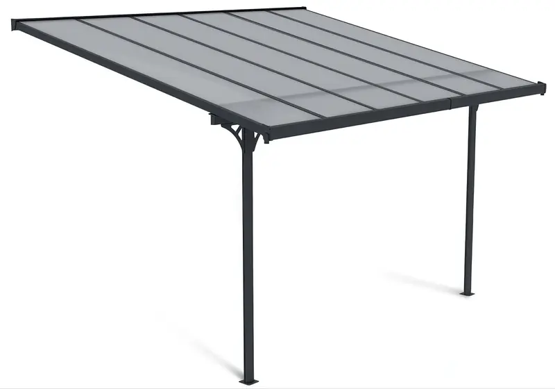 Hardmaister Atlanta 3,7x3m Kaltgrau | Carport / Terrassendach Alu