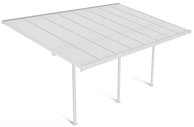 Hardmaister Atlanta 3x5m Weiß | Alu Carport Terrassenüberdachung