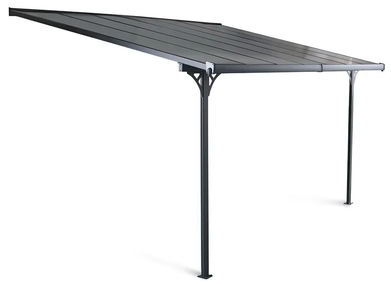 Hardmaister Atlanta 4,4x3m Kaltgrau | Carport / Alu-Überdachung