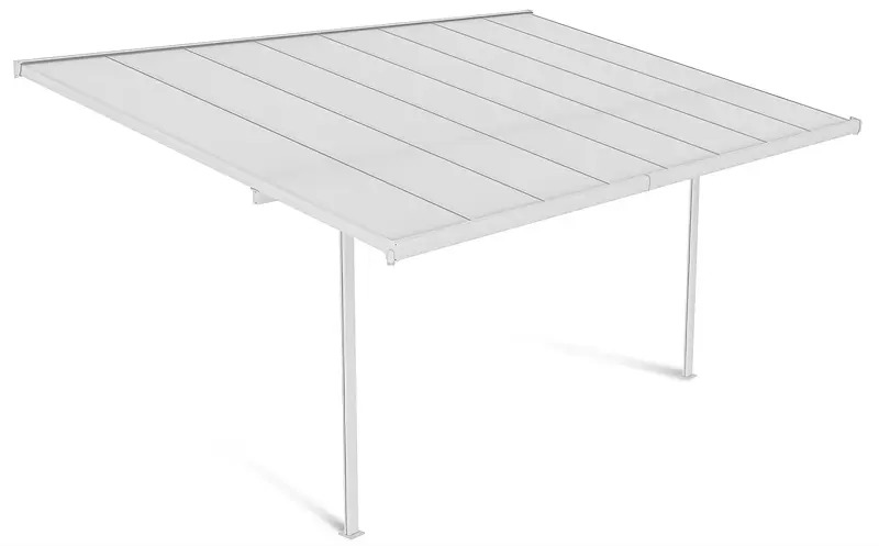 Hardmaister Atlanta 4,4x3m Weiß | Carport | Aludach Terrassenüberdachung