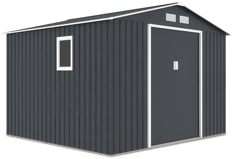 Hardmaister Metall-Gerätehaus Hudson 277x255 cm Anthrazit