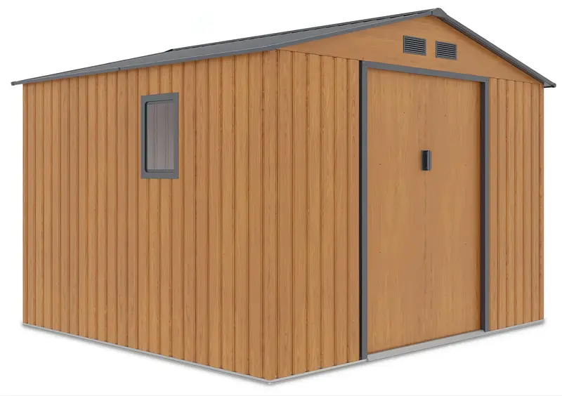 Hardmaister Metall Gerätehaus Hudson 277x255 cm Oak Grey
