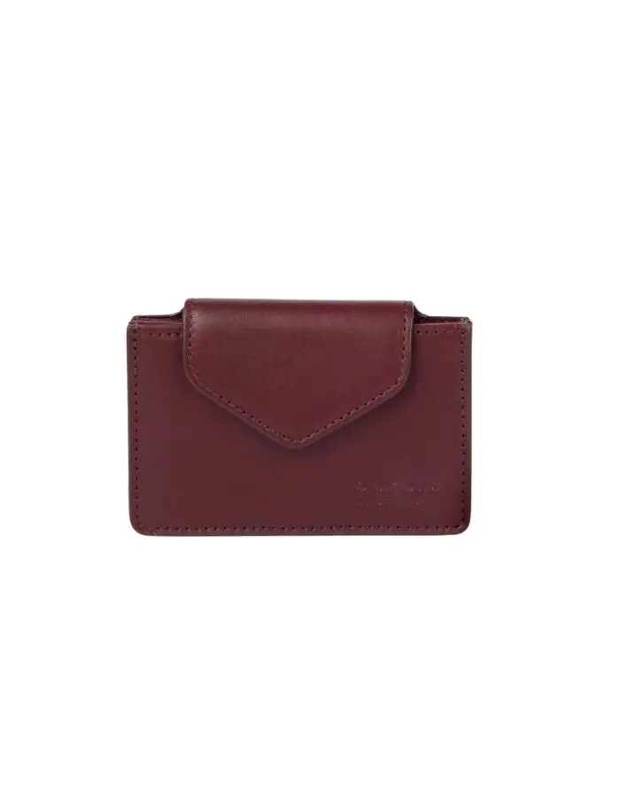 Harmonica Wallet Classic Leather I Dark Cherry