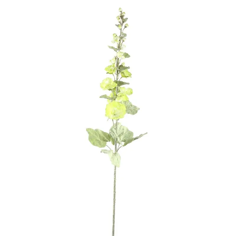 Hibiskusblume – Grüne Stockrosenblüte aus Polyesterstoff und Eisenmetall | PTMD
