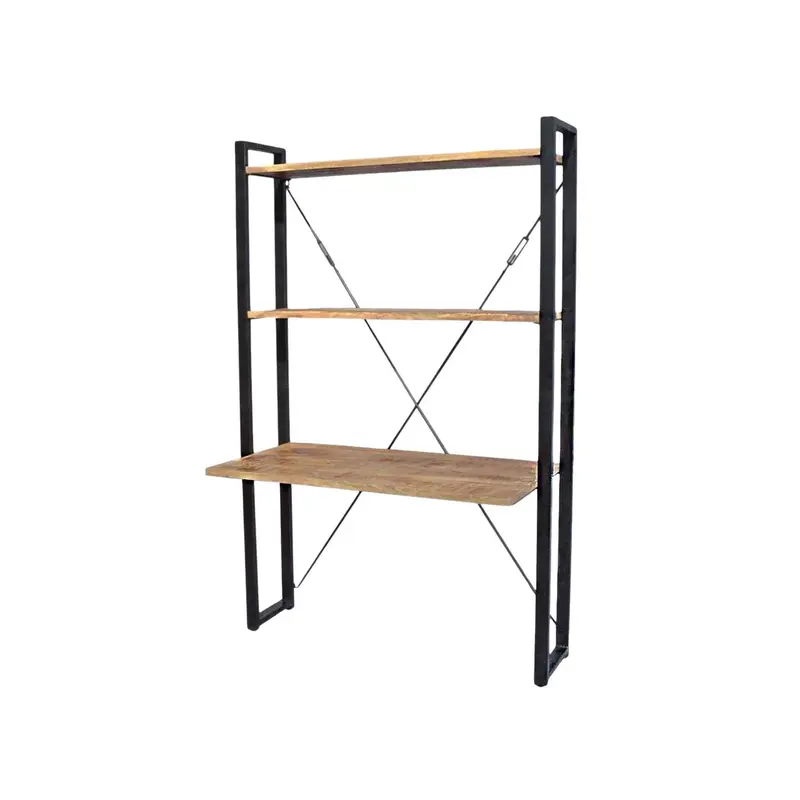 Highboard Britt mit Schreibtischfunktion 200cm - Hellbraun