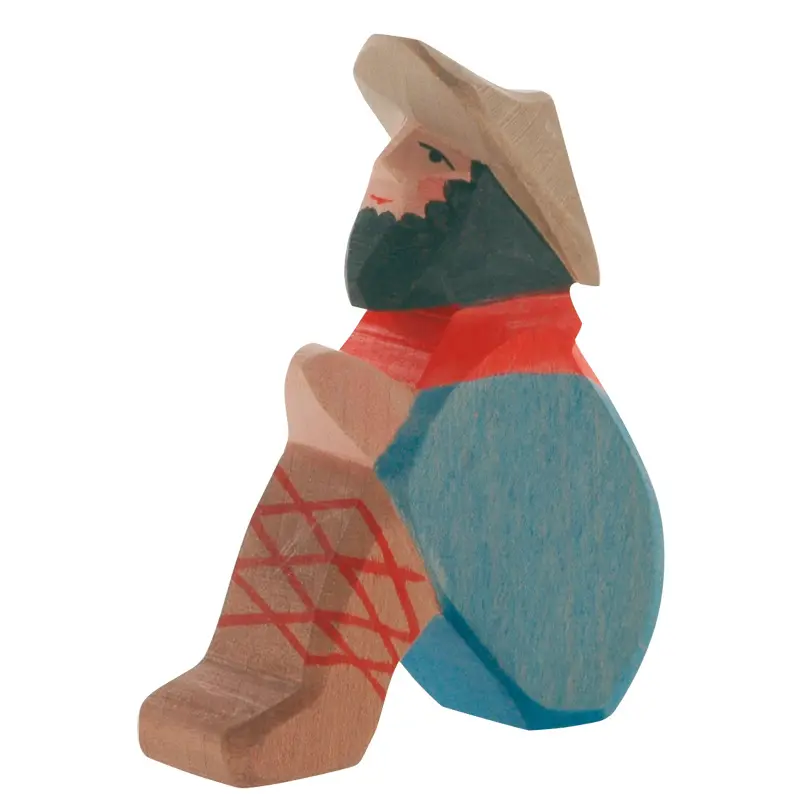 Hirte sitzend (Krippenfigur)