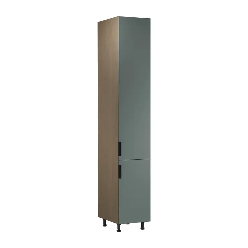 Hochschrank – Livaro – D40SPWN P/L Grün / Dunkle Eiche