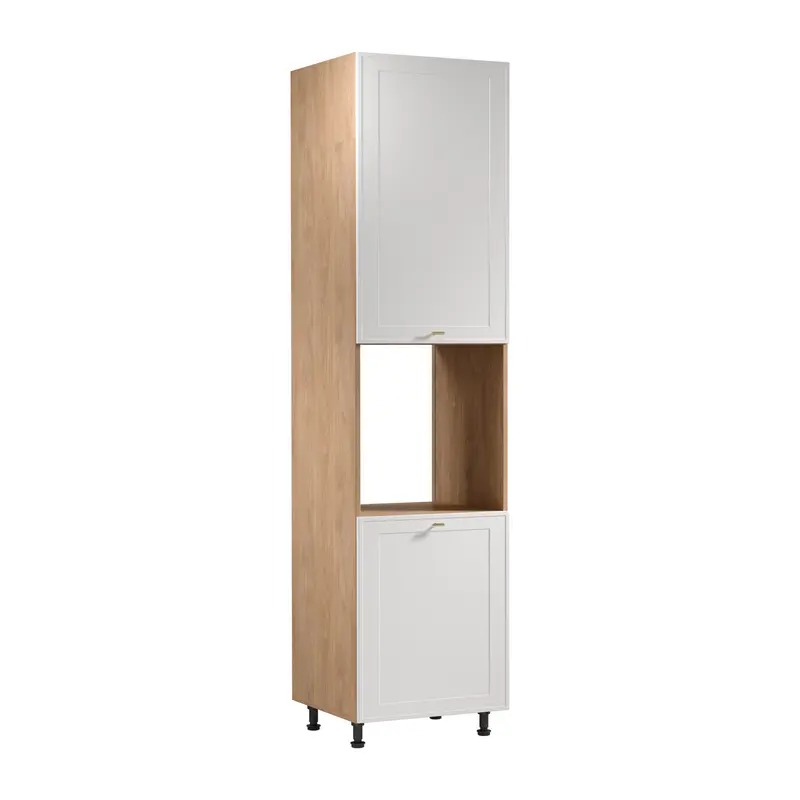 Hochschrank – Livaro – D60PWN P/L Weiß / Sonoma Eiche