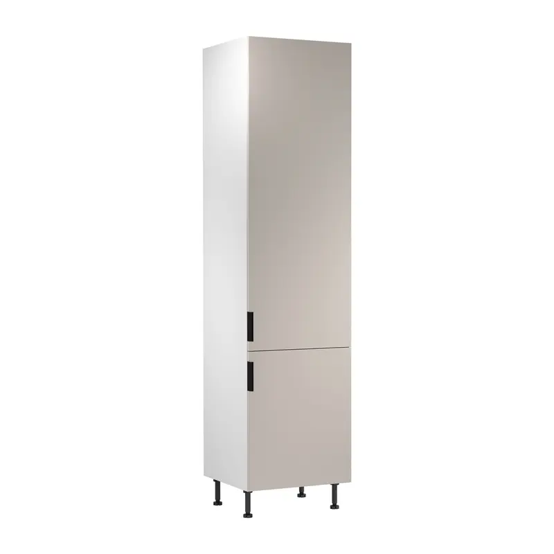 Hochschrank – Livaro – D60T P/L AX Beige / Weiß mit 5 Innenschubladen