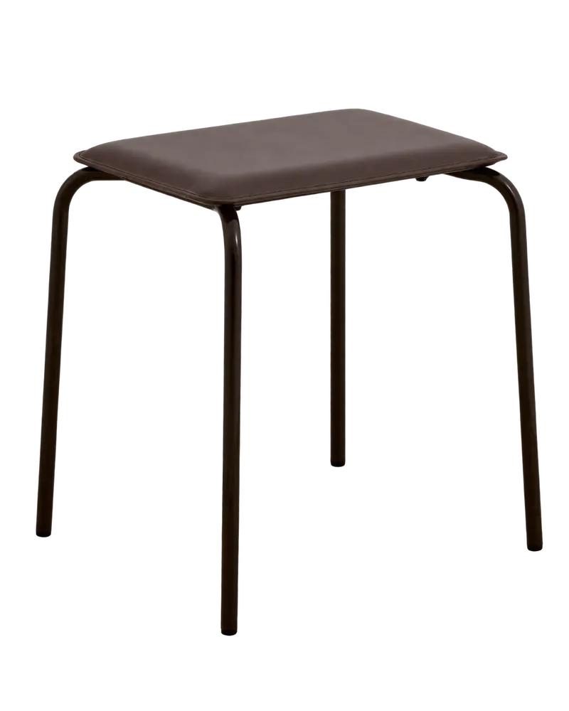 Hocker ESA mit Kunstledersitz - Braun