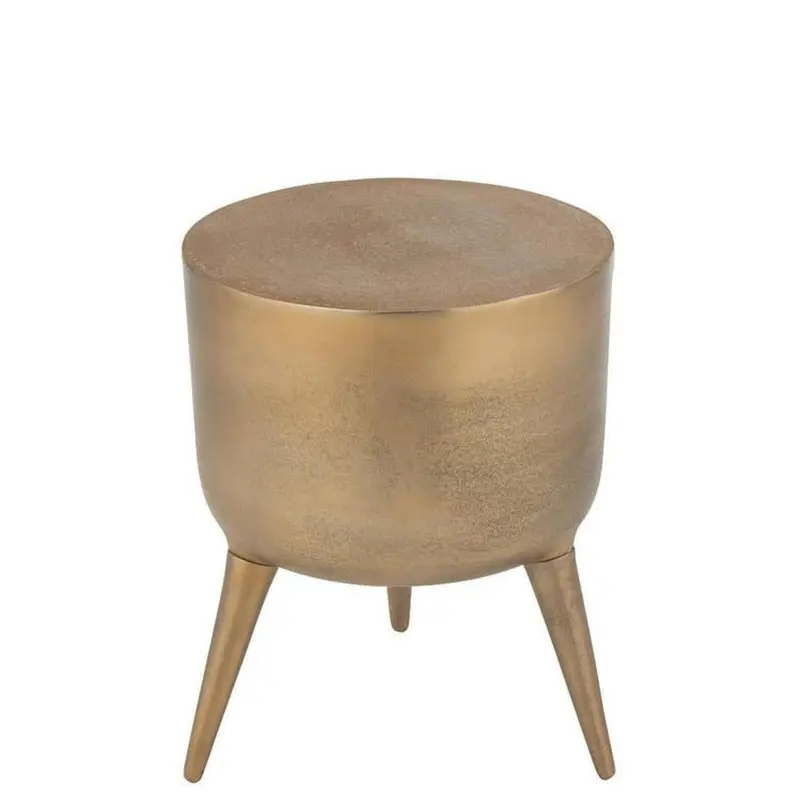 Hocker Fone aus Aluminium - Gold