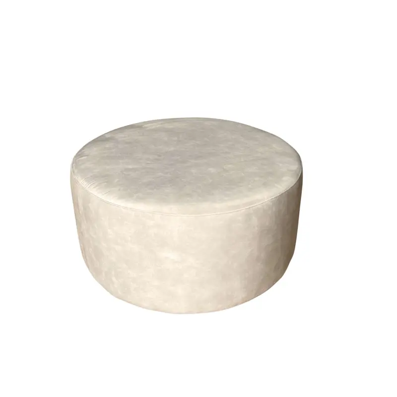 Hocker - Rund, Adore 102 Polsterung, Cremefarbe, Stilvolles Design | Starfurn