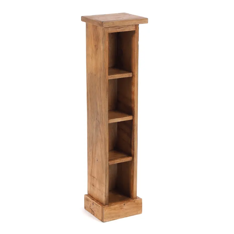 HOLZ CD REGAL "CD TOWER" | 76cm(H), Holzregal, CD Rack mit 4 Fächern | Farbe