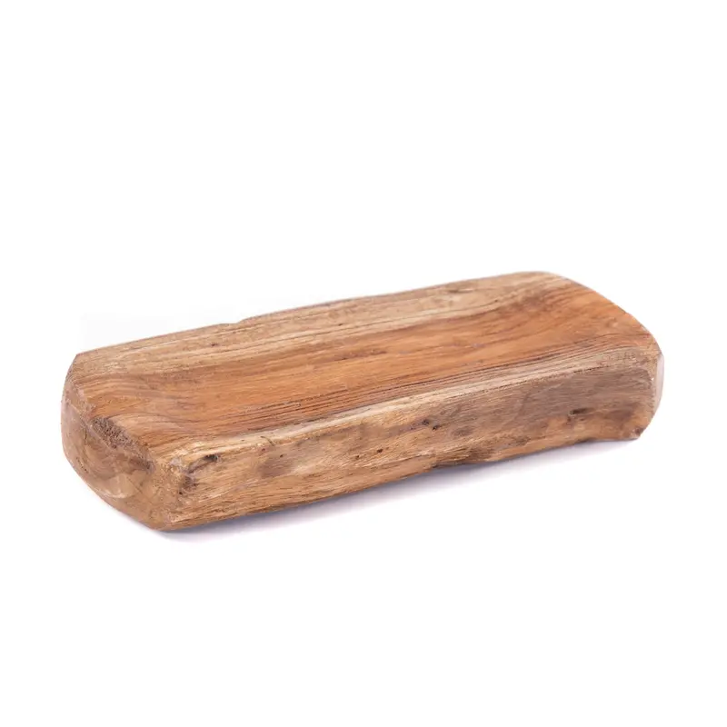 HOLZ SCHALE "PARI" | Teakholz Wurzel, 28 cm | Deko Tablett
