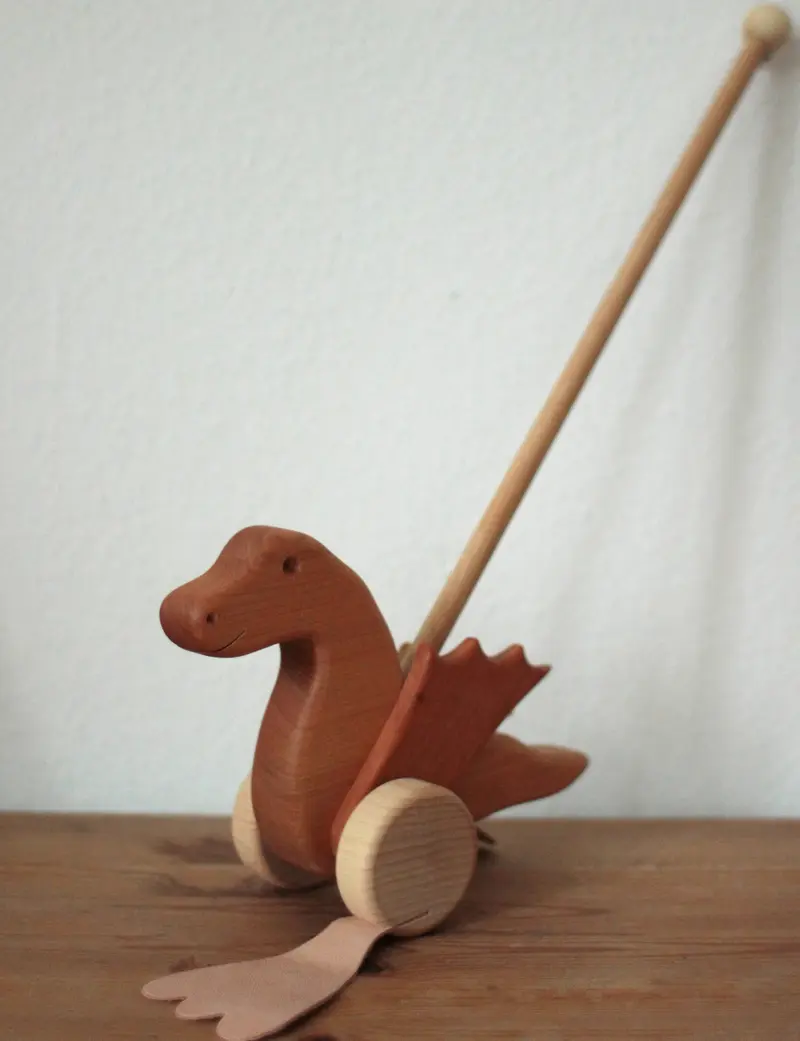 Holz Schiebetier Drache